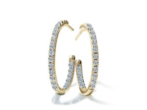 Equestrian Gold Hoop Örhängen