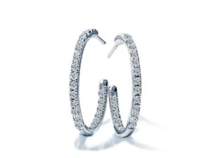 Equestrian Silver Hoop Örhängen