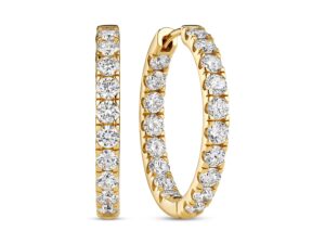 Örhängen Alba Eternity - 14k guld eller vitguld 2.16 ct TW G-H VS lab grown diamanter